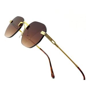 Frameless Sunglasses Fashion Eyewear Classic Retro 80's 90's Style Driving UV400